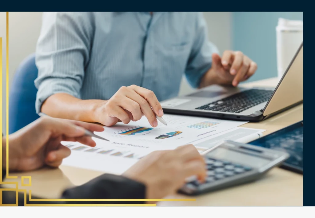 Accounting experts developing cash flow plans for business growth and transition